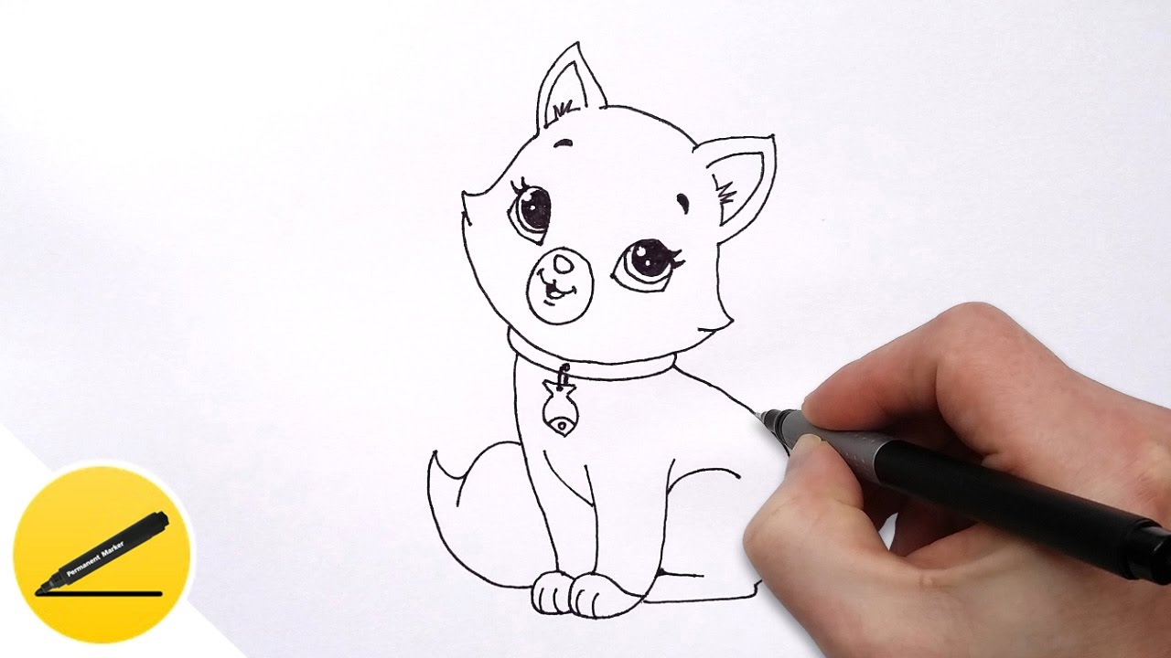1280x720 How To Draw A Cat For Kids