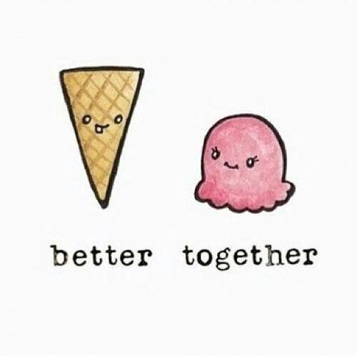 500x500 Ice Cream, Cute, And Together Image