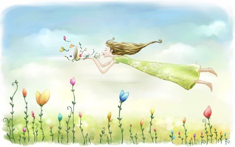 480x300 Cute, Drawing, Children, Wallpaper