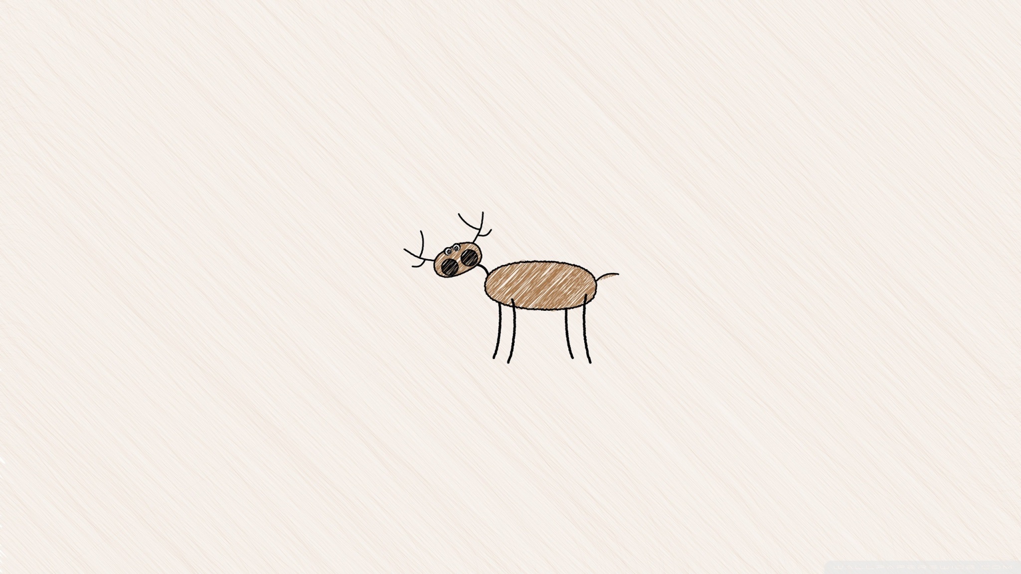 2048x1152 Funny Deer Drawing 4k Hd Desktop Wallpaper For 4k Ultra Hd Tv