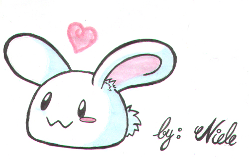 500x321 Cute Bunny By On @ Nice Art