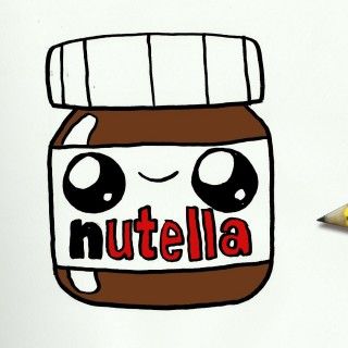 320x320 How To Draw A Nutella Cute Easy Step By Step Drawing Lessons