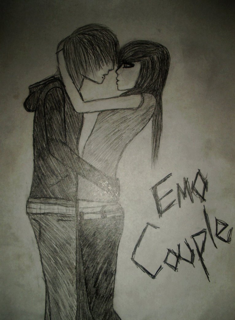 766x1042 Super Cute Emo Couple By Pimpinemo