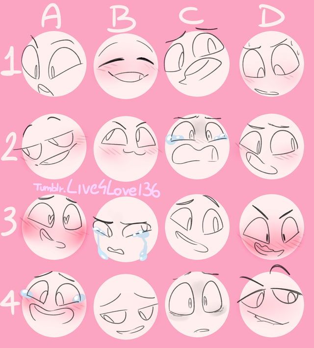 640x710 Cute Faces Sketches By Others And Helpful Bases Reference