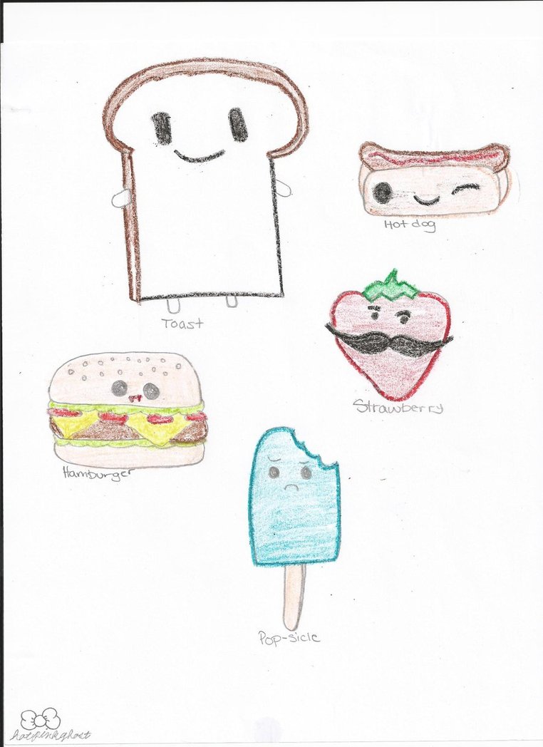 762x1048 Food With Cute Faces By Hotpinkghost