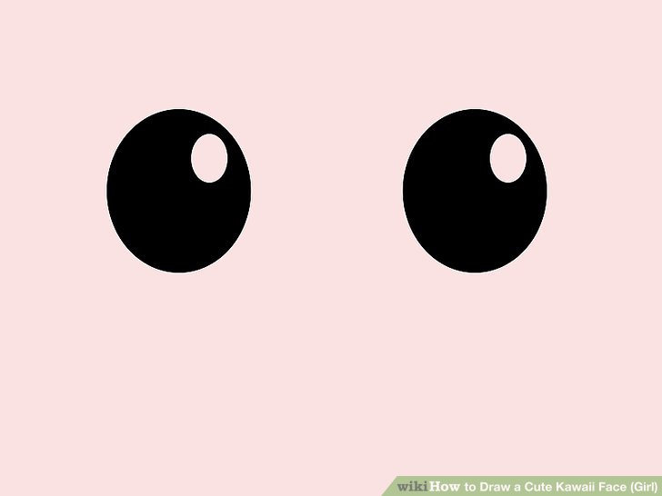 728x546 How To Draw A Cute Kawaii Face (Girl) 5 Steps (With Pictures)