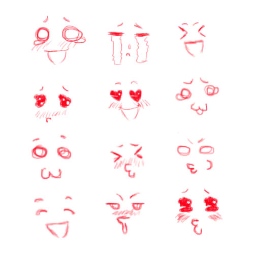 500x500 Cute Faces By Electric Rainbow93 On Drawing Ideas