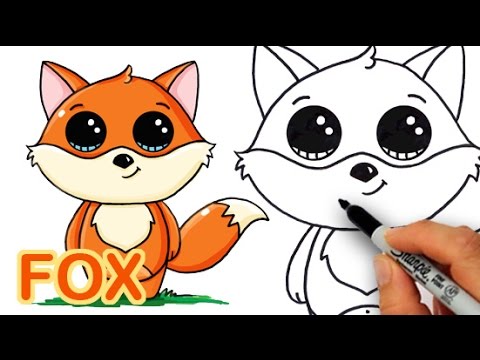 480x360 How To Draw A Cartoon Fox Cute And Easy