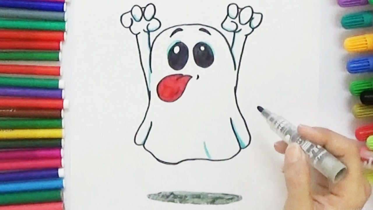 1280x720 How To Draw A Cute Ghost