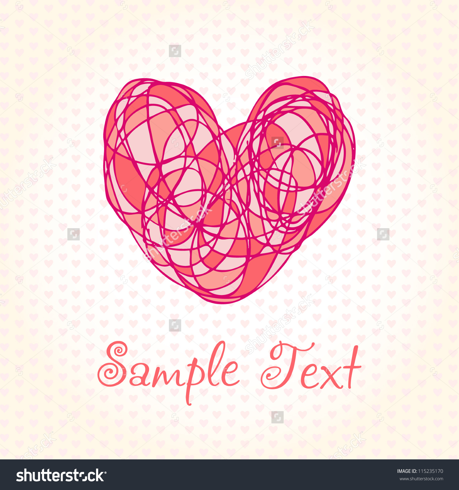 1500x1600 Cute Heart Designs Drawing Romantic Hand Drawn Background Colorful