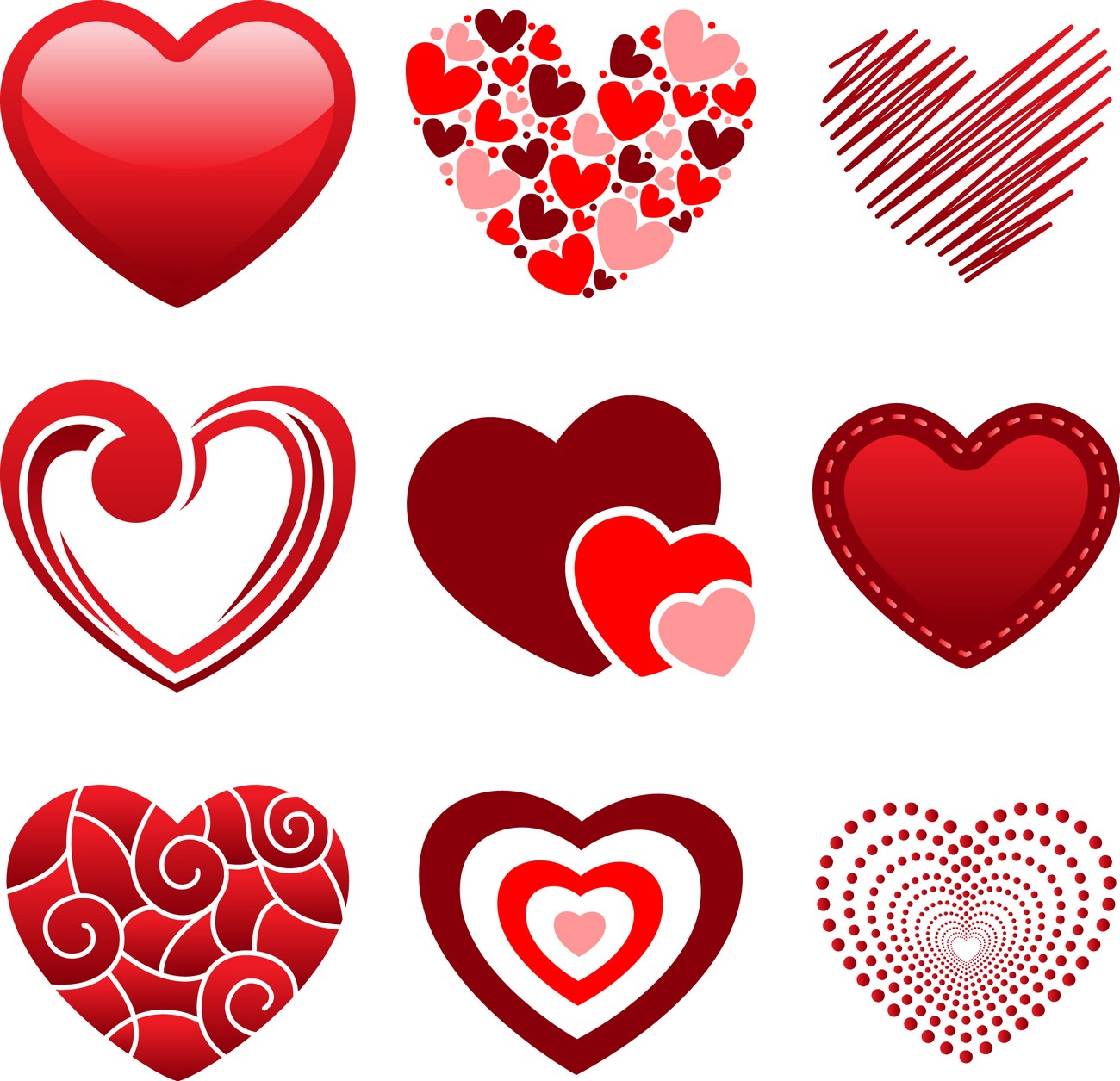 1300x1255 Heart 12 Vector Eps Free Download, Logo, Icons, Clipart