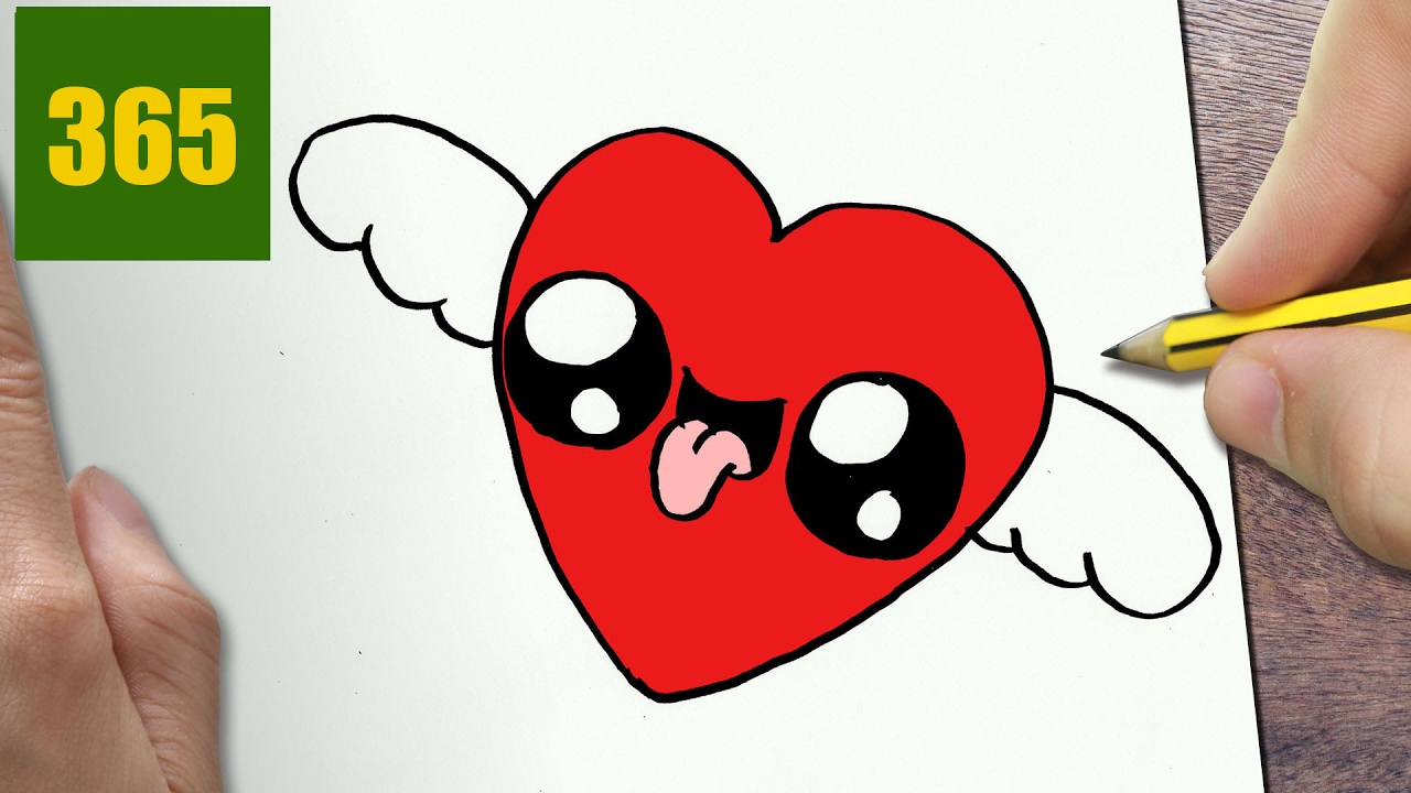 1280x720 How To Draw A Heart With Wings Cute, Easy Step By Step Drawing