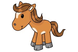 300x200 How To Draw A Horse For Kids (9 Easy Steps)