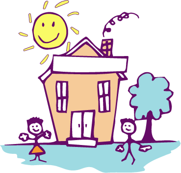 369x352 Cute House Drawing Clipart Panda