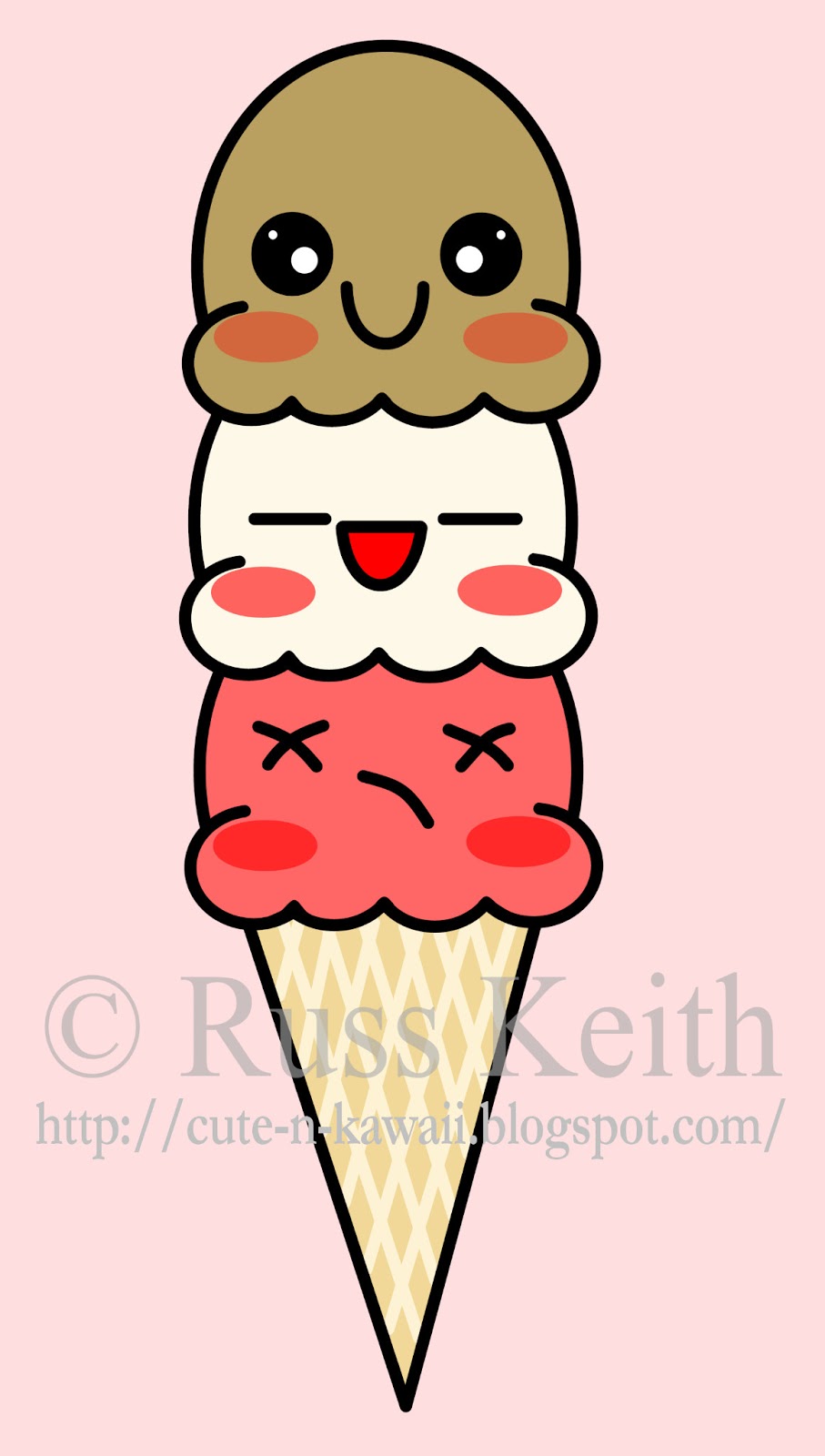 Cute Ice Cream Cone Drawing at GetDrawings | Free download