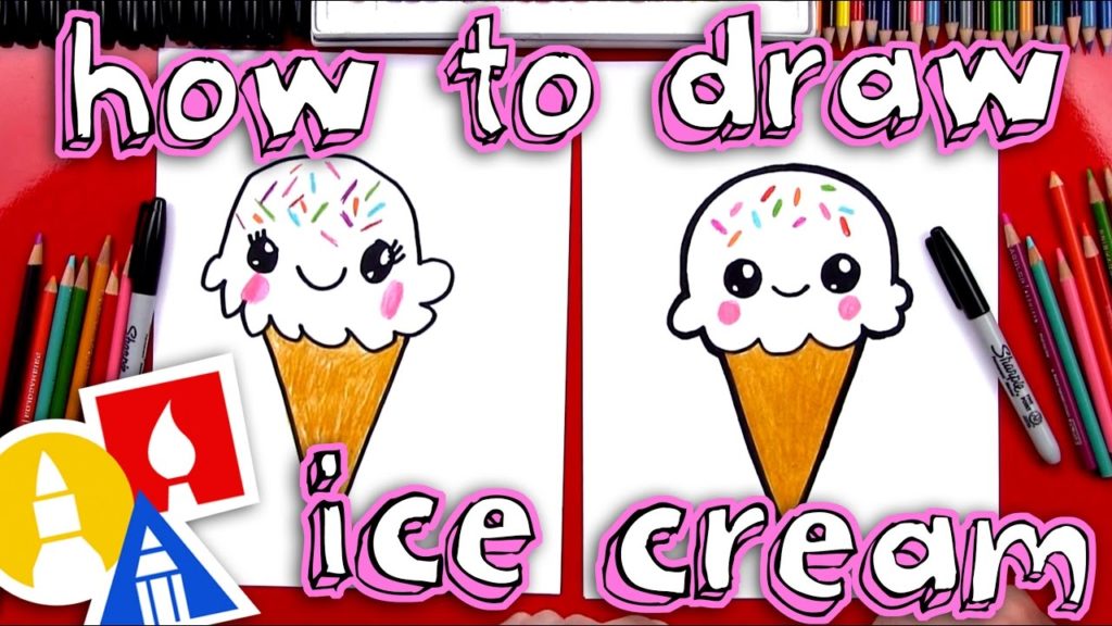 1024x576 How To Draw A Cute Ice Cream Cone