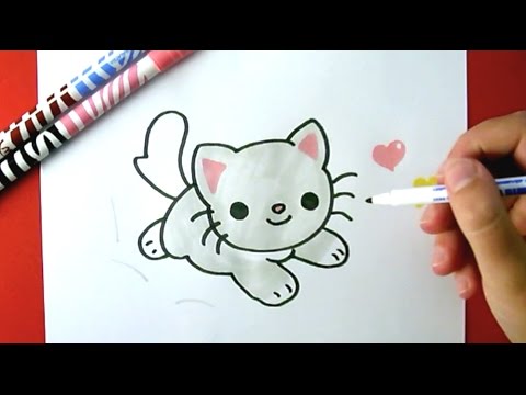 Cute Kitten Drawing at GetDrawings | Free download