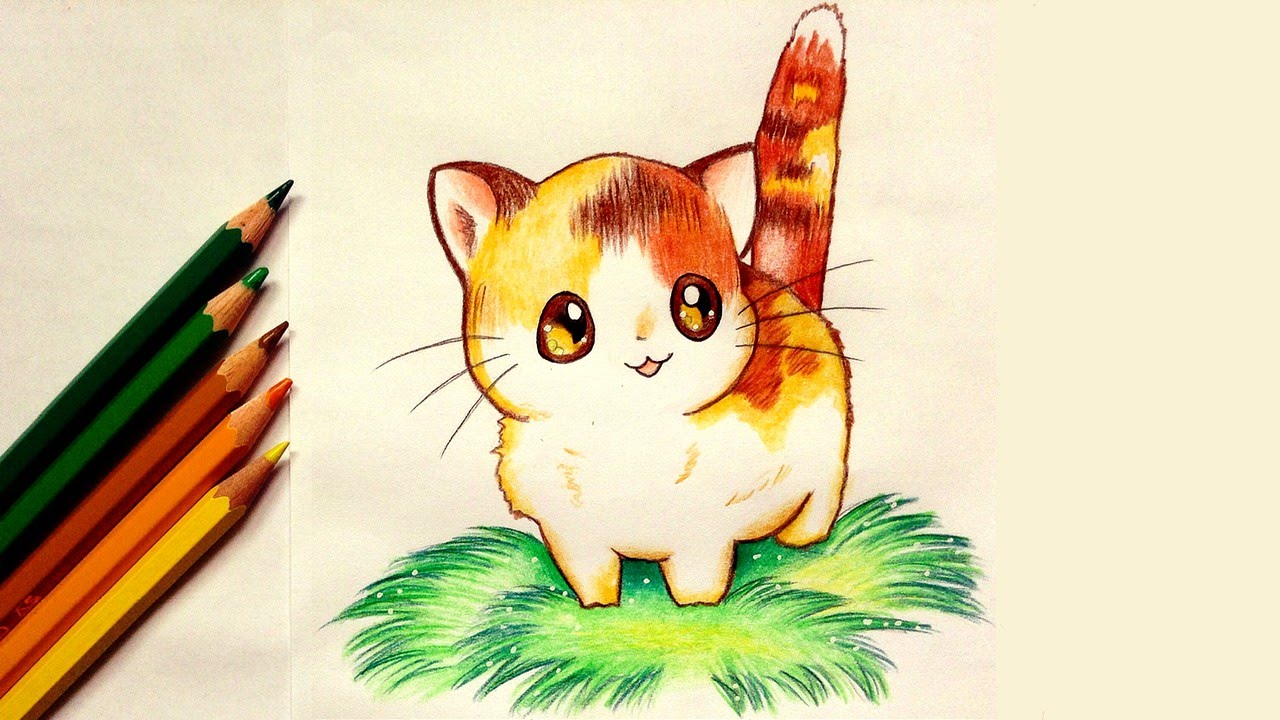 1280x720 Drawing A Kawaii Kitten