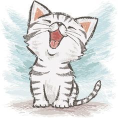236x236 Love The Kitty Glee! Drawing Paintbrush Cats By Toru Sanogawa, Via