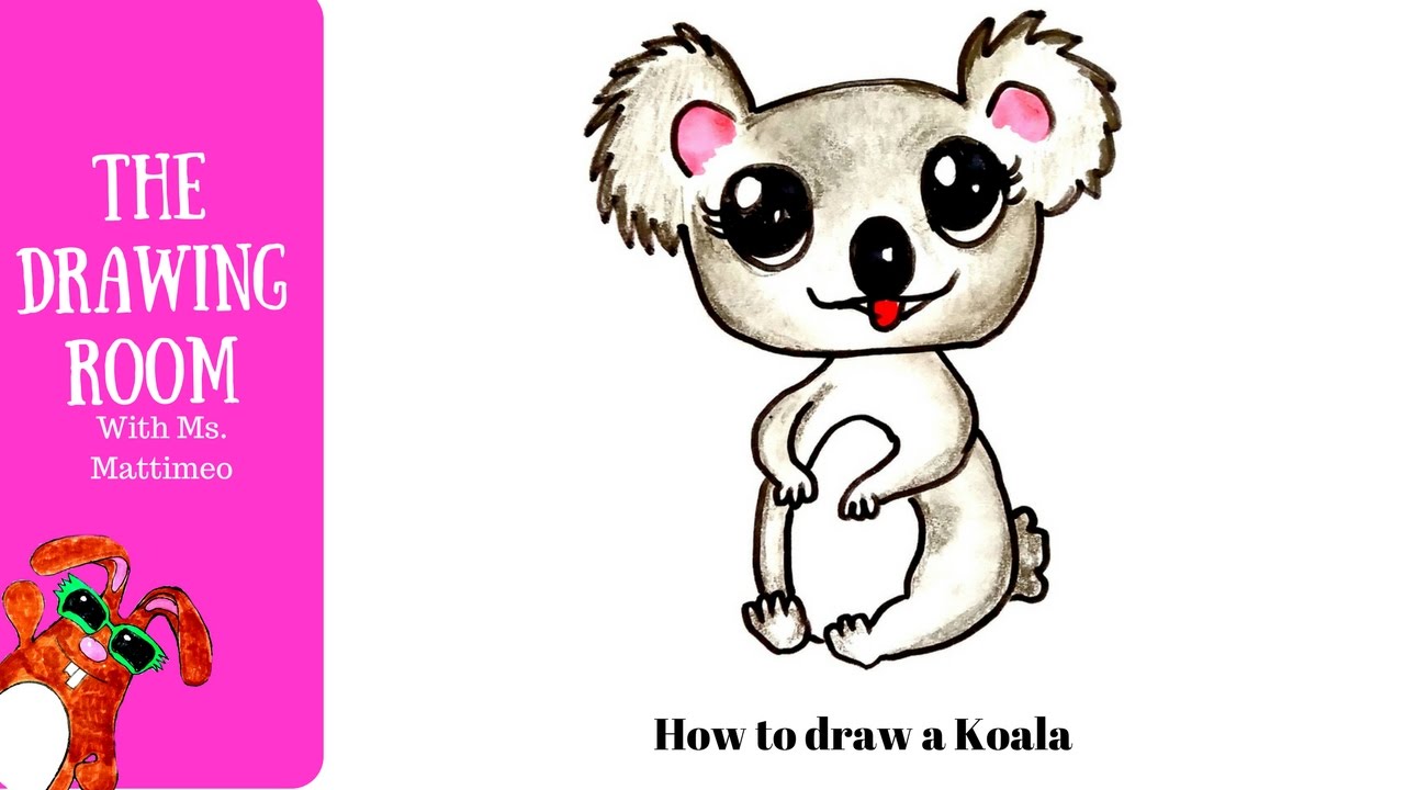 1280x720 How To Draw A Cute Shop Koala Bear How To Draw Cute Animals