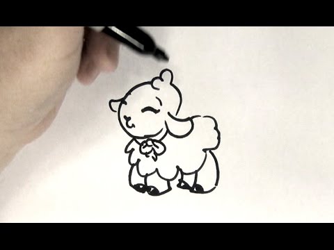 Cute Lamb Drawing at GetDrawings | Free download