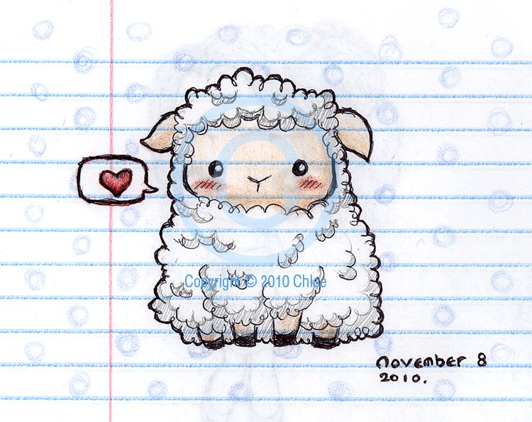 750x595 Sheep Sketch By On @ Bautizo