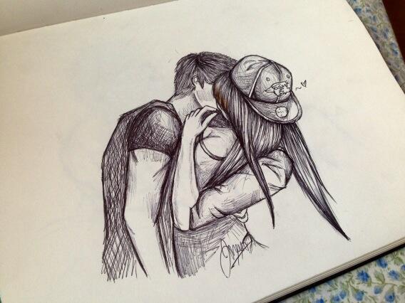 568x426 Cute Couple Drawing Ideas Tumblr