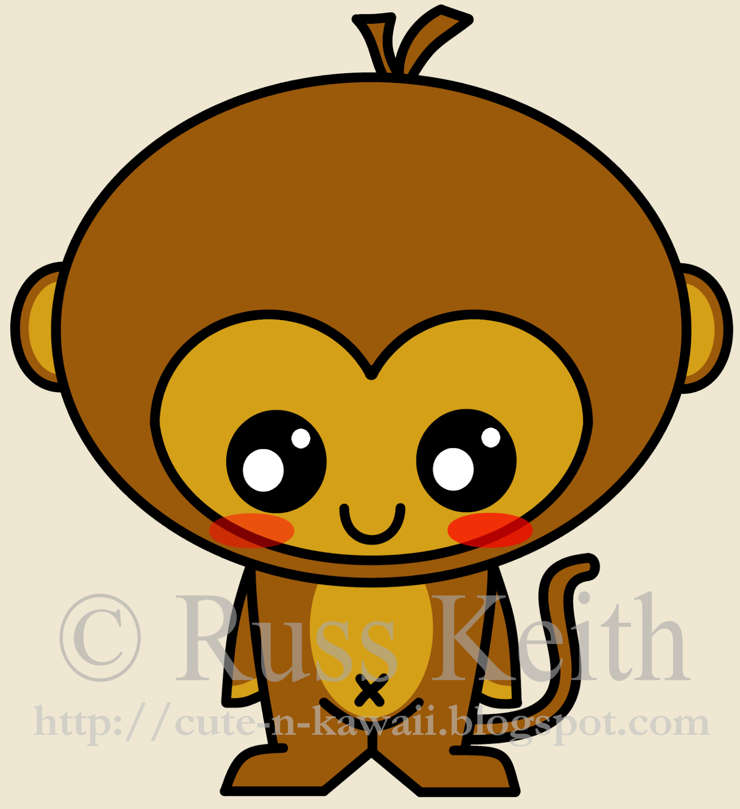 1465x1600 Cute Monkey Drawings