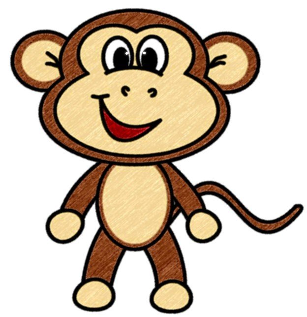 624x644 How To Draw Cartoons Monkey Preschool Activities
