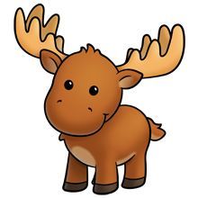 220x220 Cute Moose To Draw