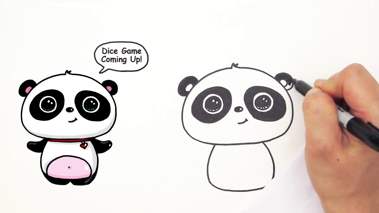 1280x720 How To Draw A Cute Panda Easy