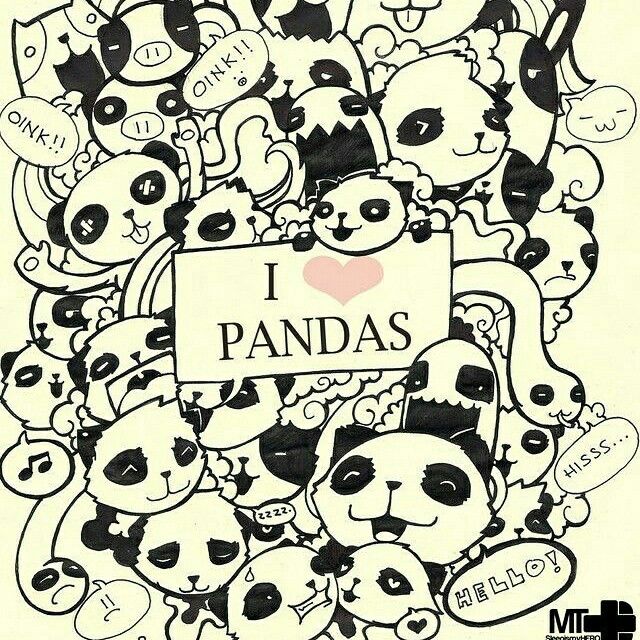 640x640 19 Best Pandas Images On Cute Drawings, Panda Bears