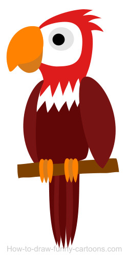 250x500 A Parrot Cartoon