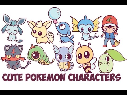 480x360 How To Draw Cute Pokemon Characters Chibi Kawaii Easy Step By Step