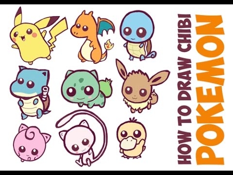 480x360 How To Draw Cute Pokemon Characters Easy Cute Chibi Kawaii