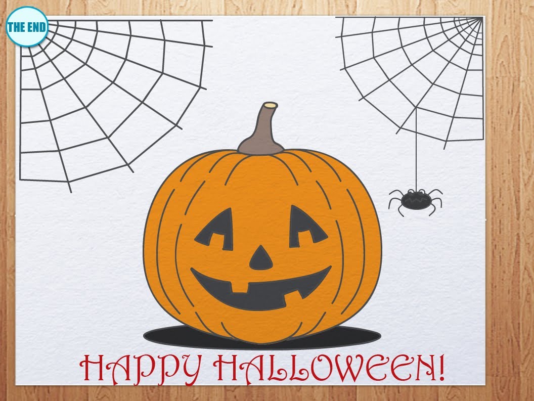 1056x793 How To Draw Pumpkin Head