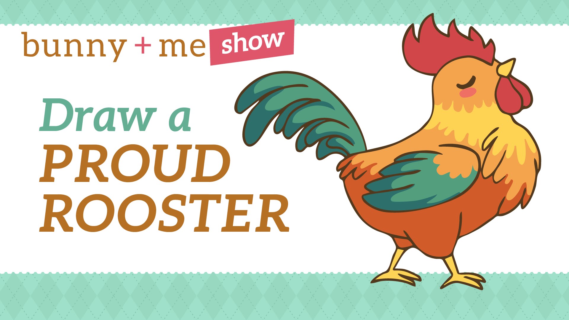 1920x1080 How To Draw A Cute Proud Rooster