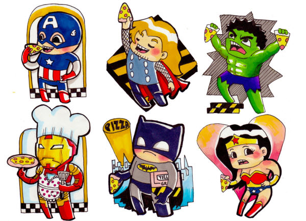 600x434 40 Superheroes Artworks That Make You Go Awww!
