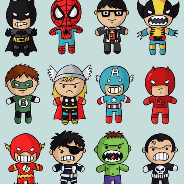 640x640 Cute Superheroes Drawing Superheroes And Whatnot.