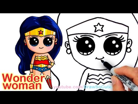 480x360 How To Draw Wonder Woman Cute Step By Step