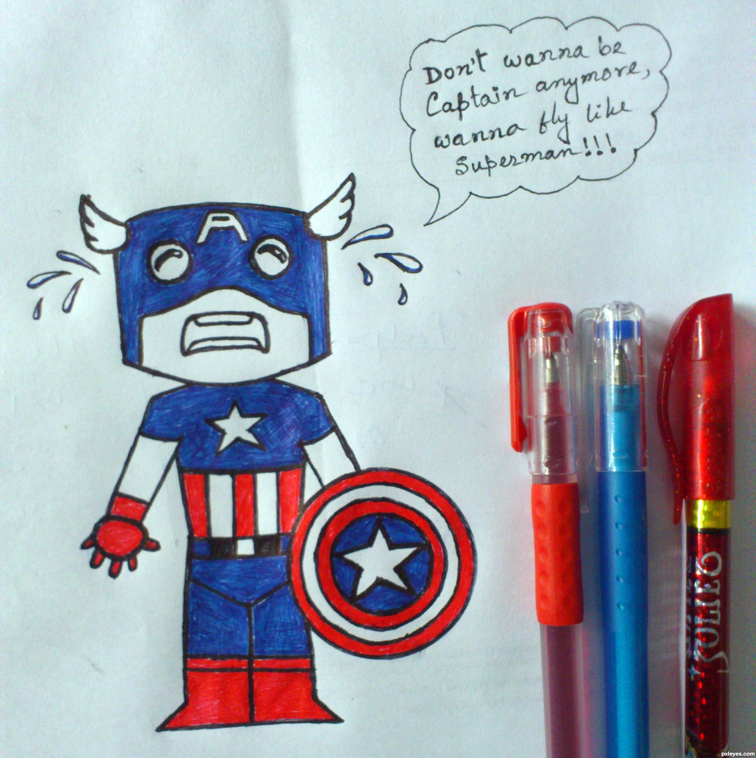 2448x2454 Not Happy Picture, By Debdyutsarker For Cute Super Hero Drawing