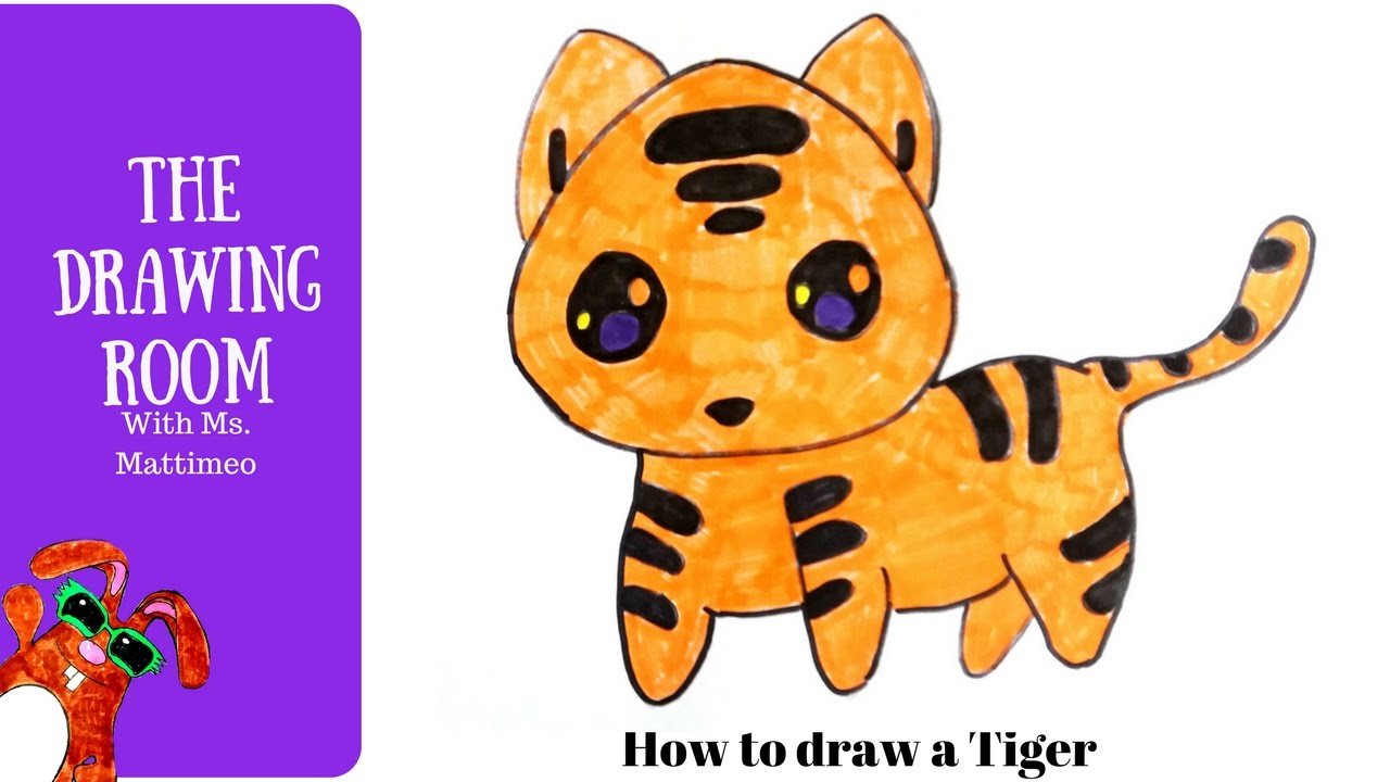 1280x720 How To Draw A Cute Tiger
