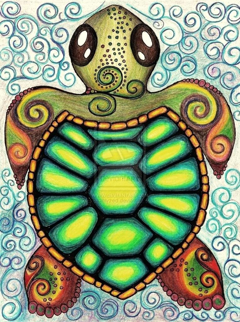 765x1024 Turtle Drawings Turtle Drawing By Ninja Turtle Cute Drawings