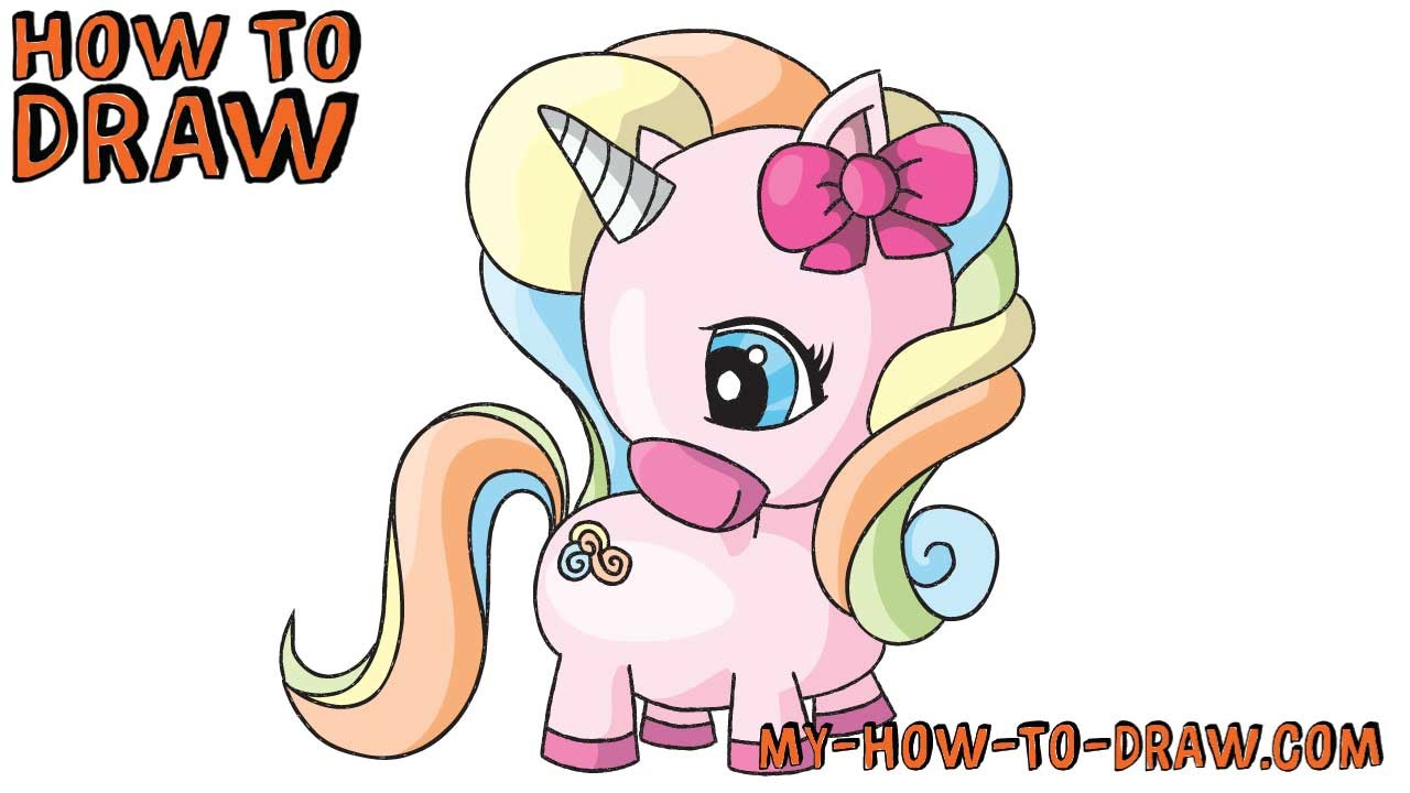 1280x720 Cute Unicorn Drawings How To Draw A Unicorn