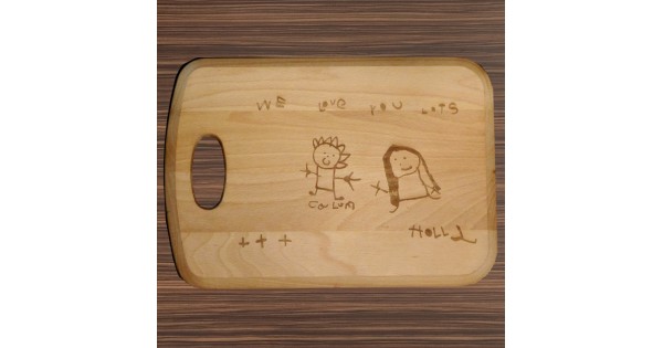 600x315 Large Personalised Wooden Chopping Board Engraved In Your Own