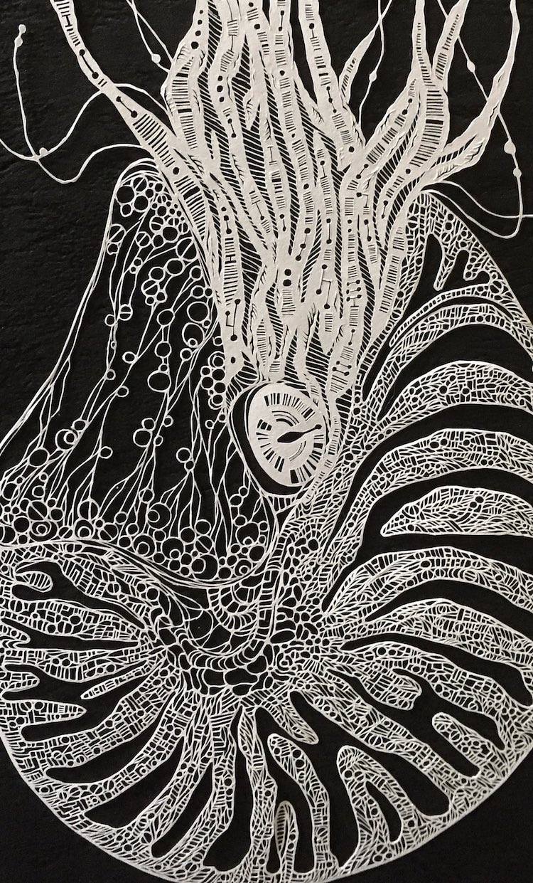 750x1241 Intricate Paper Cutting Art Mimics The Precision Of A Drawing