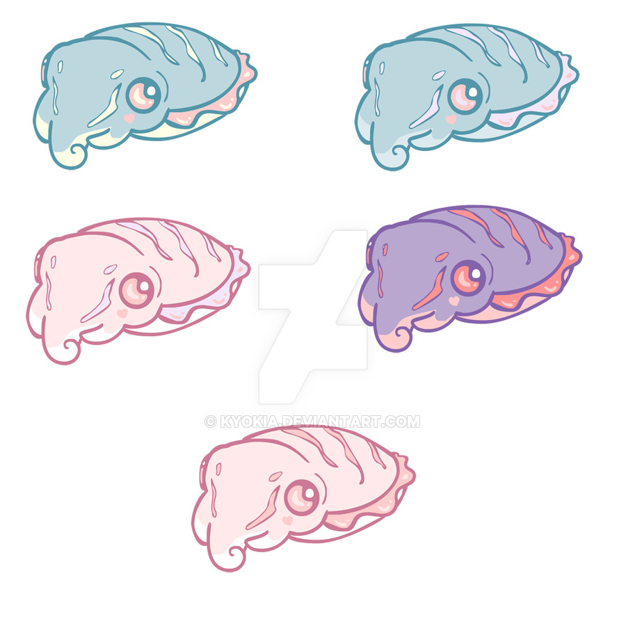 900x913 Cuttlefish Commision By Kyokia Cute, Crazy, Furry Animals