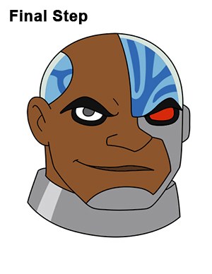 300x388 How To Draw Cyborg (Teen Titans)