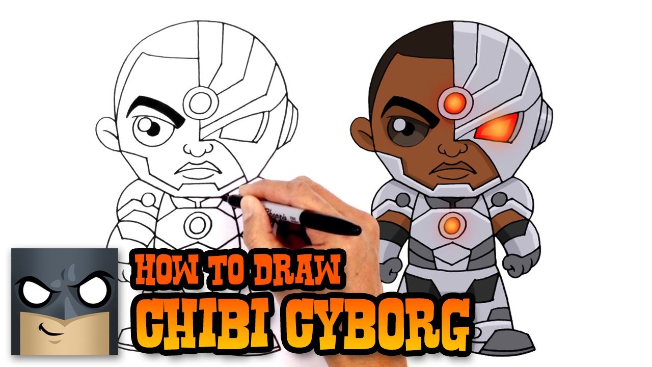 1280x720 How To Draw Cyborg Justice League