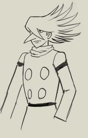 300x469 How To Draw Cyborg 002 Jet